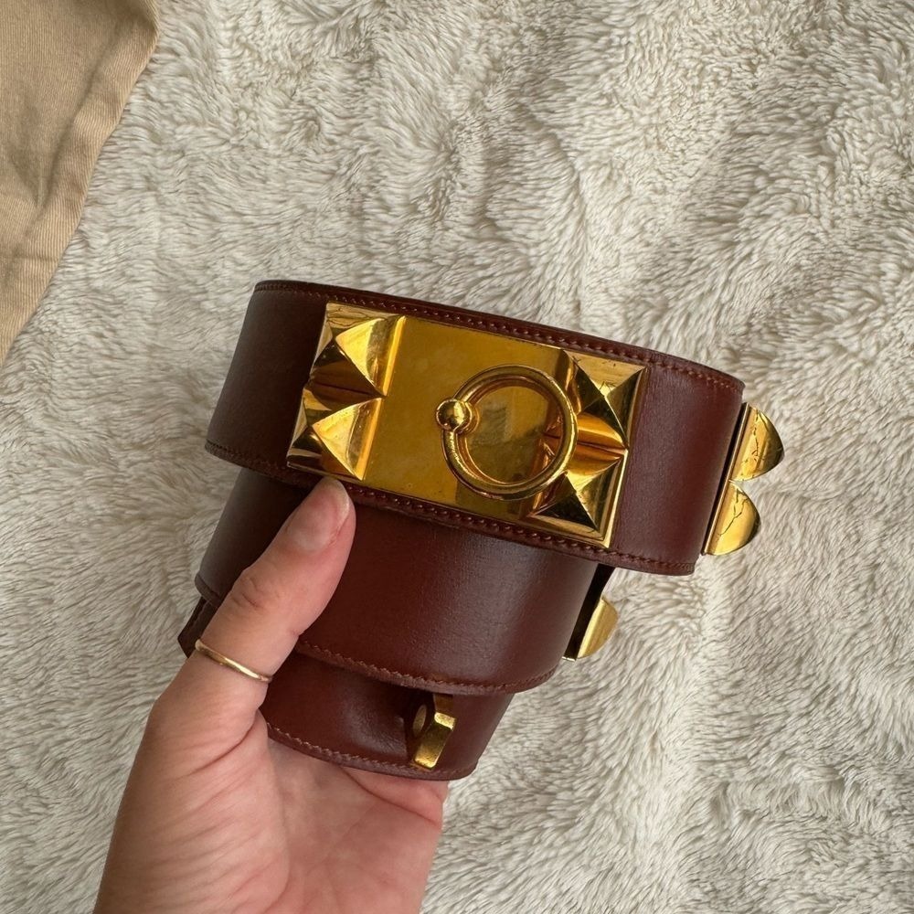 Hermès | Authentic Collier De Chien Leather Belt - Picture 7 of 9